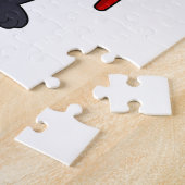 Panda bij Hockey met Hockey bat Legpuzzel (Zijkant)