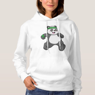 Panda bij Jogging met hoofdband Hoodie