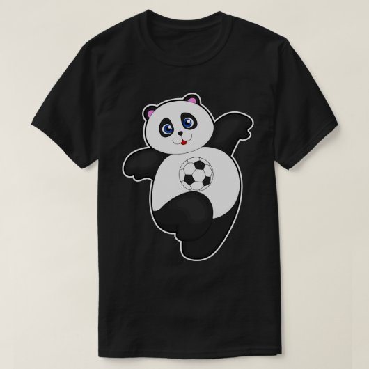 Panda bij Sports T-shirt (Design voorkant)