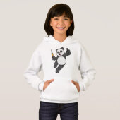 Panda bij vaccinatie met spuit (Voorkant volledig)