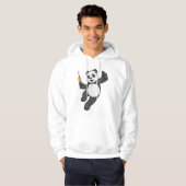 Panda bij vaccinatie met spuit hoodie (Voorkant volledig)