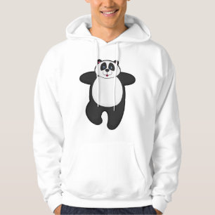 Panda bij Yoga Stretching oefening Hoodie