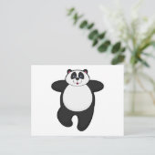 Panda bij yogarekoefening briefkaart (Staand voorkant)