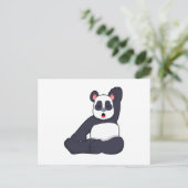 Panda bij yogarekoefeningen briefkaart (Staand voorkant)
