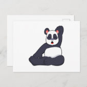 Panda bij yogarekoefeningen briefkaart (Voorkant / Achterkant)