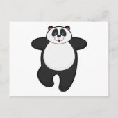 Panda bij yogastrekoefening briefkaart (Voorkant)