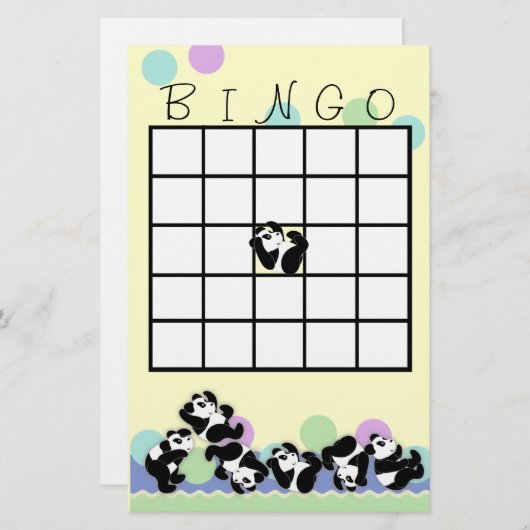 Panda Bingo (Voorkant / Achterkant)