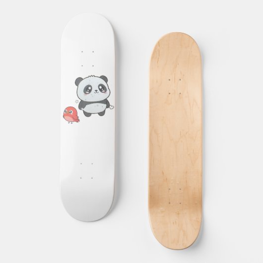 Panda & Bird, endoky.com Persoonlijk Skateboard (Voorkant)