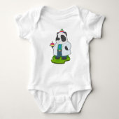 Panda Birthday Doctor Romper (Voorkant)