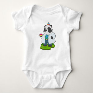 Panda Birthday Doctor Romper