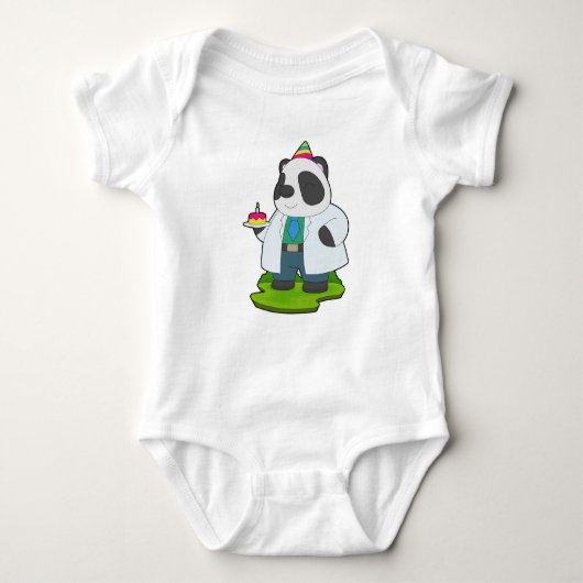 Panda Birthday Doctor Romper (Voorkant)