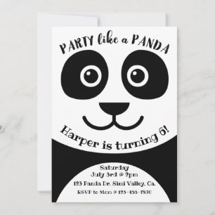 Panda, Birthday, Kinder partij, Panda-thema