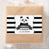 Panda Birthday Party Etiket (Insitu)
