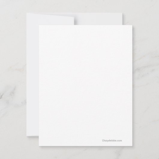 Panda Birthday Uitnodiging (Achterkant)