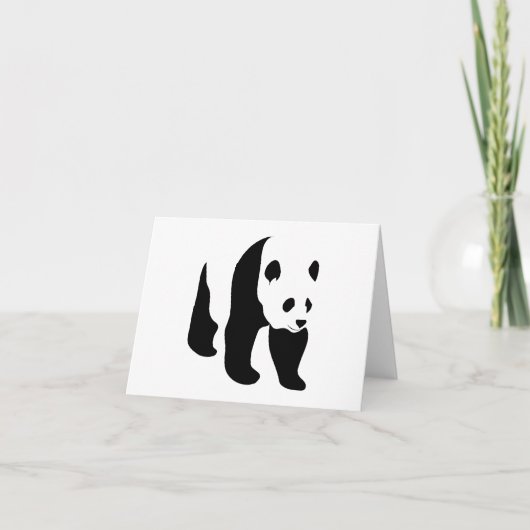 Panda Blank Note Card Kaart (Voorkant)