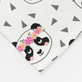  Panda Blanket - meisjes grilkroonpanda Fleece Deken (Hoek)