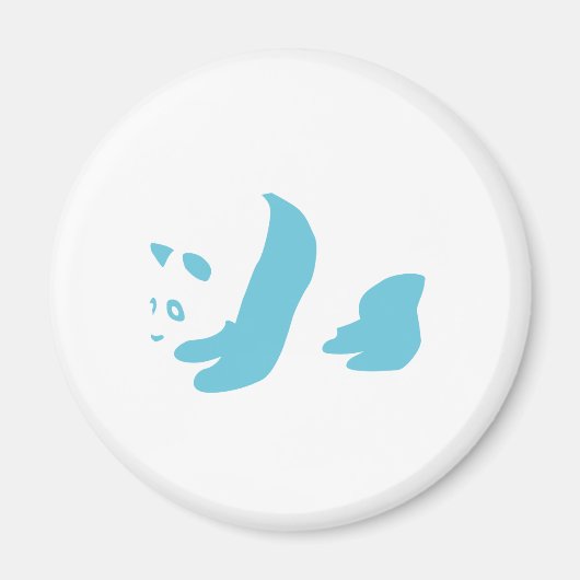Panda (blauw) magneet (Voorkant)