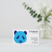 Panda - Blauw Visitekaartje (Staand voorkant)