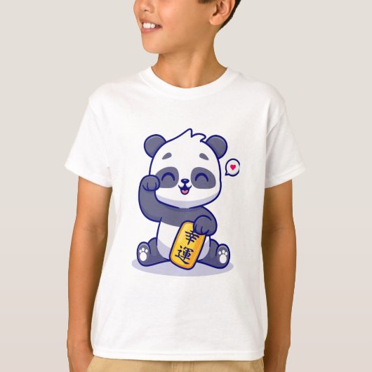Panda blij T-shirt (Voorkant)
