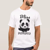 Panda Bliss T-shirt - Schattig Bamboe Design (Voorkant)