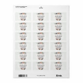 Panda Bloemen Aquarel Etiket (Full Sheet)