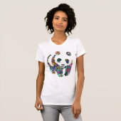 Panda bloemen shirt (Voorkant volledig)