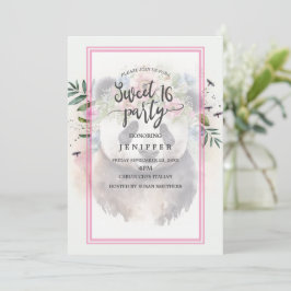 Panda Bloemen Waterverf Kaart