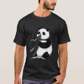 Panda Blowing His Nose On Mom'S Table T-shirt (Voorkant)