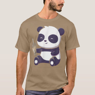 Panda Boba Bubble Tea Anime Kawaii Japans Otaku T-shirt