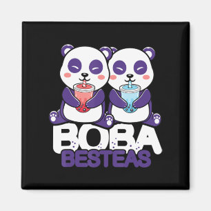 Panda Boba Bubble Tea Anime Kawaii Neko Girls Magneet