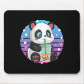 Panda Boba Tea Bubble Tea Anime Kawaii Neko Muismat (Voorkant)