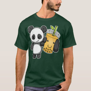 Panda Boba Tea Bubble Tea Kawaii Anime Japanse Gi T-shirt