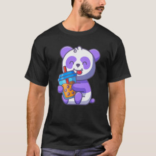 Panda Boba Tea Kawaii Cadeau Anime Panda Lover Te T-shirt