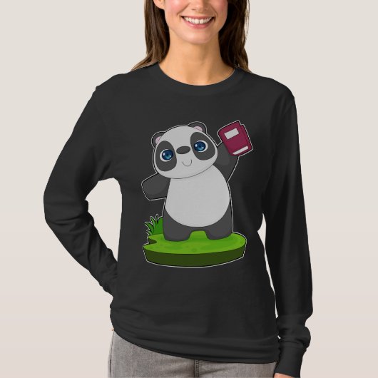 Panda Boek T-shirt (Voorkant)