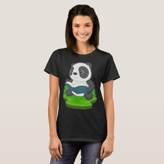 Panda Boek T-shirt (Voorkant volledig)