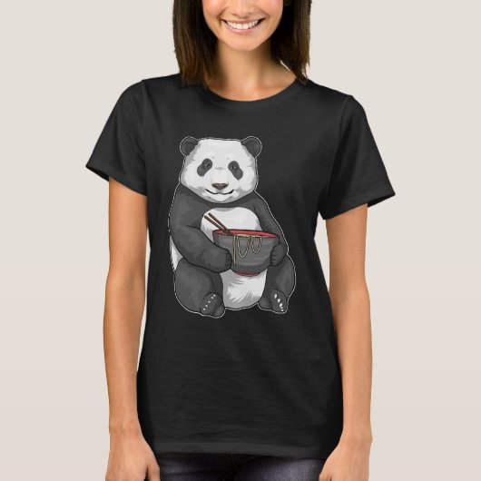 Panda Bowl Ramen T-shirt (Voorkant)