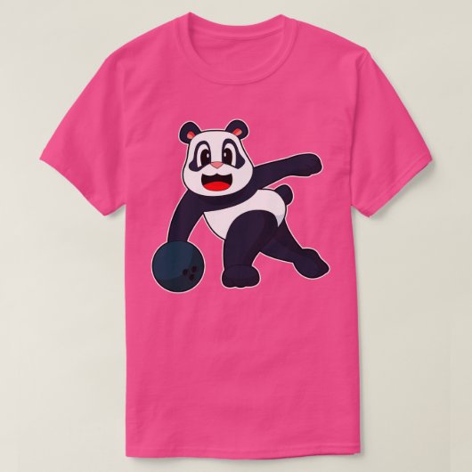 Panda Bowling bal T-shirt (Design voorkant)
