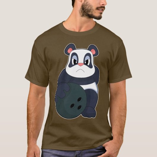 Panda Bowling bal T-shirt (Voorkant)