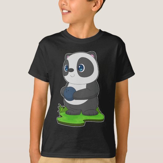 Panda Bowling bal T-shirt (Voorkant)