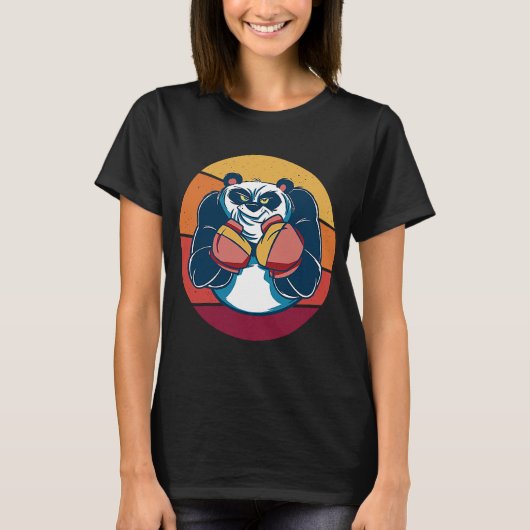 Panda Boxing Boxing Fighter Punch T-shirt (Voorkant)