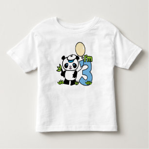 Panda Boy 3rd Birthday Kinder Shirts