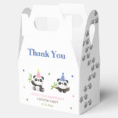Panda Boy and Girl Joint Birthday  Bedankdoosjes (Geopend)