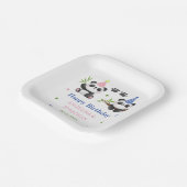 Panda Boy and Girl Joint Birthday  Papieren Bordje (Gebogen)