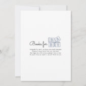 Panda Boy Baby shower Kaart (Achterkant)