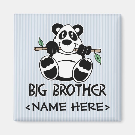 Panda Boy Big Brother Magneet (Voorkant)
