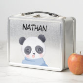 Panda Boy Metal Lunch Box (In situ)