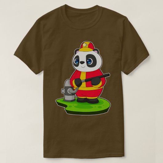 Panda Brandweerslang 2 T-shirt (Design voorkant)