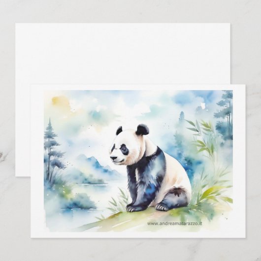 Panda brengt geluk kaart (Voorkant / Achterkant)