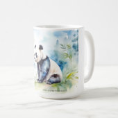 Panda brengt geluk koffiemok (Voorkant rechts)