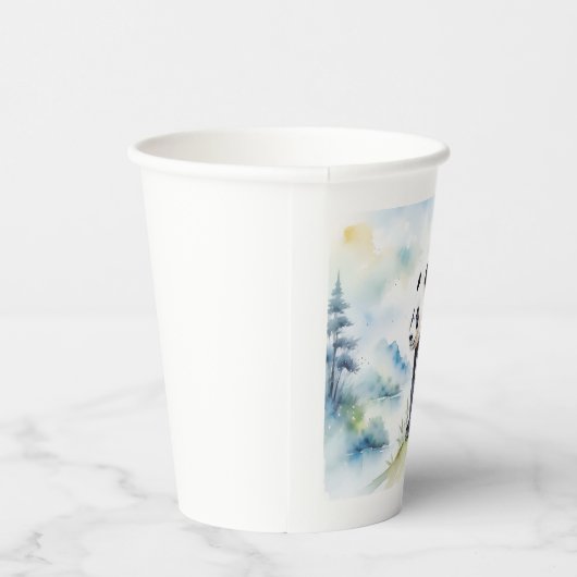 Panda brengt geluk papieren bekers (Rechts)